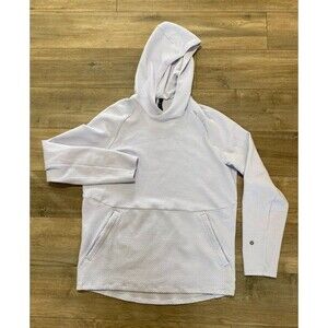 Lululemon At Ease Hoodie Mens Large Lilac Sweatshirt Athletic Textured LM3DGMS